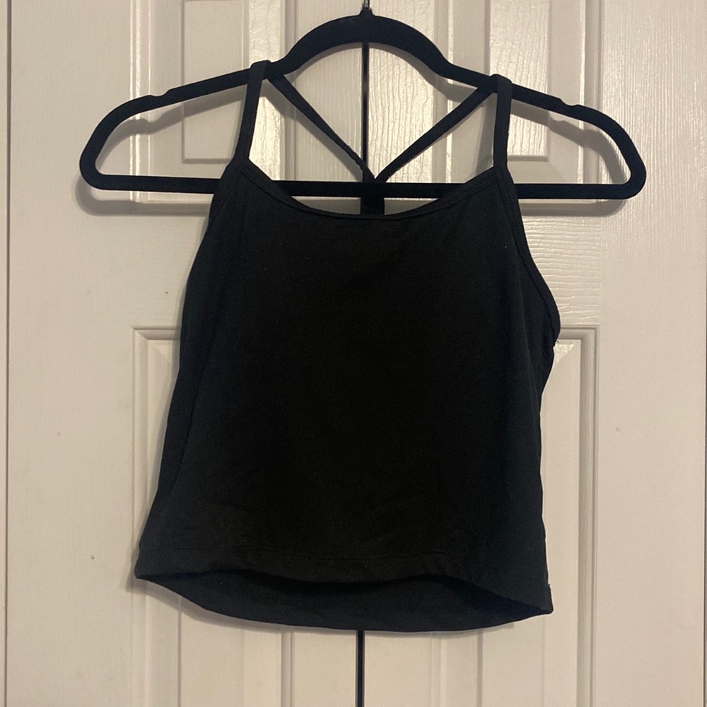 Racer back padded tank top